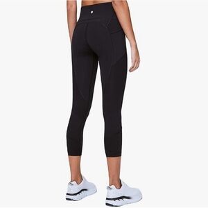 Lululemon All The Right Places 23 Black Cropped Leggings Size 8